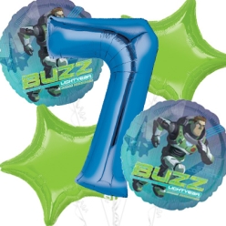 Lightyear Age 7 Giant Balloon Bouquet