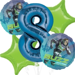 Lightyear Age 8 Giant Balloon Bouquet