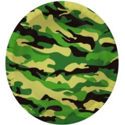 Army Camouflage Dinner Plates-10 PK