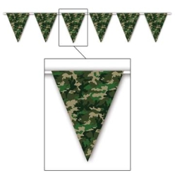 Army Camouflage 12 Foot Flag Banner