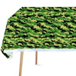 Camouflage Printed Plastic Tablecloth