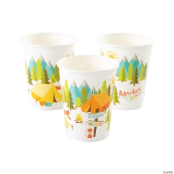 Camp Party Paper Cups - 8Pk