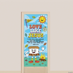 Camp VBS Love Like Jesus Door Banner