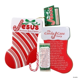 Religious Ornament with Candy Canes Stocking Stuffer