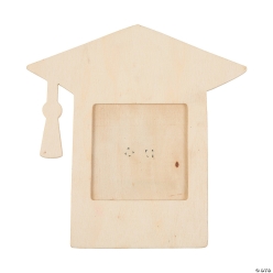 DIY Unfinished Wood Graduation Cap Picture Frames-12Pk