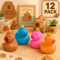 Capybara Collector Rubber Duckies - 12 PK