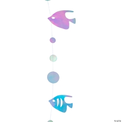 Iridescent Fish Ready-to-Hang Cardstock Garlands-4Pk