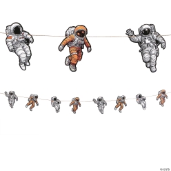 Astronaut Party 7 Foot Garland