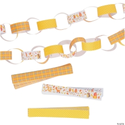 Fall-Themed Patterns Cardstock Paper Chain Links-500Pk