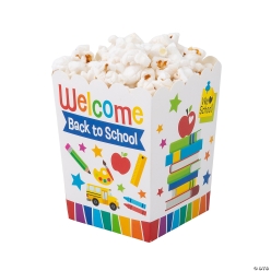 Welcome Back to School Popcorn Boxes - 12Pk