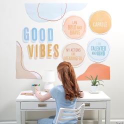 Good Vibes Motivational Teen Wall Mural Set