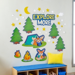 Camp Theme Explore More Wall Mural Set