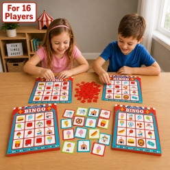 Carnival Bingo Game for 16