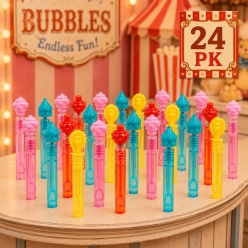Carnival Shaped Bubble Tubes - 24 PK