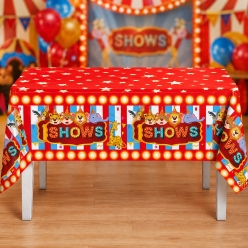 Carnival Circus BIG Printed Plastic Table Cover