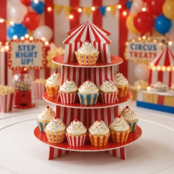 Carnival Circus Tent Foam Cupcake Holder