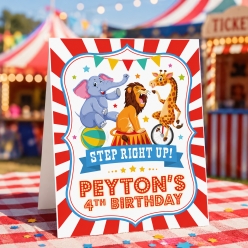 Carnival Circus Birthday Personalized 14