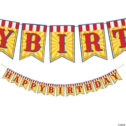Carnival Happy Birthday 7 Foot Banner