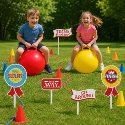 Backyard Carnival Hopper Relay Game