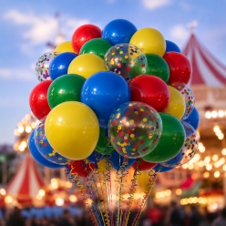 Carnival Large Latex Balloon Bouquet - 25 Piece