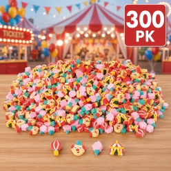 BULK Mini Carnival Erasers - 300Pk