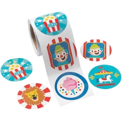 50% OFF: Carnival Roll Stickers - 100Pk