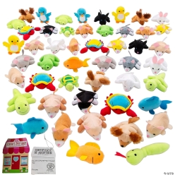 50% OFF: Plush 10.6cm Animals w/Valentine Adoption Cards - 48 KI