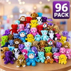 Cute Plush Prizes up to 21cm - BIG 96 PK