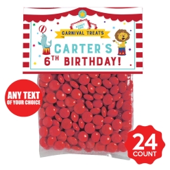 Circus Personalized Treat Bags & Tags - 24pk