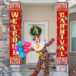 40% OFF: Carnival Fabric Vertical Banners - 2 PK