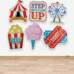 Carnival BIG Wall Decorations - 12 Pk