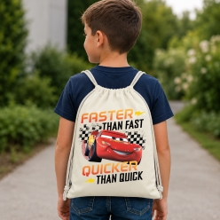 Cars Lightning Quick Drawstring Backpack