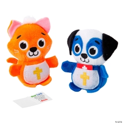 Religious Prayer Plush Pets with Prayer Card-12Pk