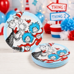 Cat in the Hat Dinner Plates - 8 PK