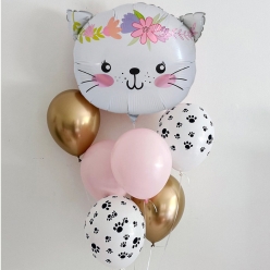 40% OFF: Groovy Cat Balloon Bouquet