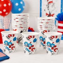 Cat in the Hat Party Cups - 8 PK