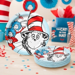 Cat in the Hat Dessert Plates - 8 PK