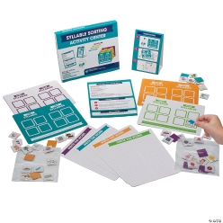 Syllable Sorting & Writing Activity Classroom Centre Kit