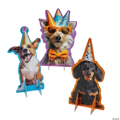 Birthday Puppy Party Centerpiece Set - 3Pk