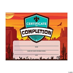 Southwest VBS Certificates of Completion - 25Pk