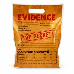 Evidence Chain of Custody Plastic Favour Bags-10 Pk