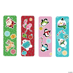 Cozy, Merry & Bright Holiday Bookmark Sticker Scenes 12Pk