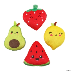 Plush Fruit Toy Assortment-12Pk