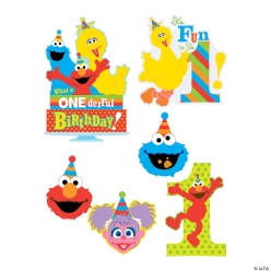 Sesame Street 1st Birthday GIANT Wall Cutouts -6Pk