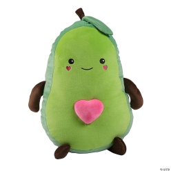 Plush Bright Green Avocado Character