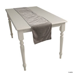 Charcoal Velvet Table Runner