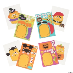 Halloween Make-a-Character Chicken Nuggets Sticker Sheets-12Pk