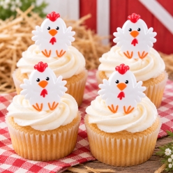 Chicken Cupcake Rings 4pk