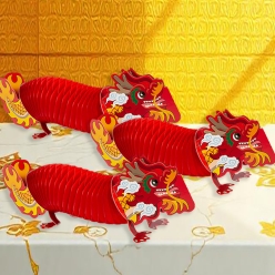 Chinese New Year 31cm Dragon Centerpieces - 3 PK