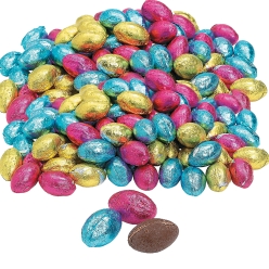 Foil Wrapped Chocolate Easter Eggs - 65 Pack